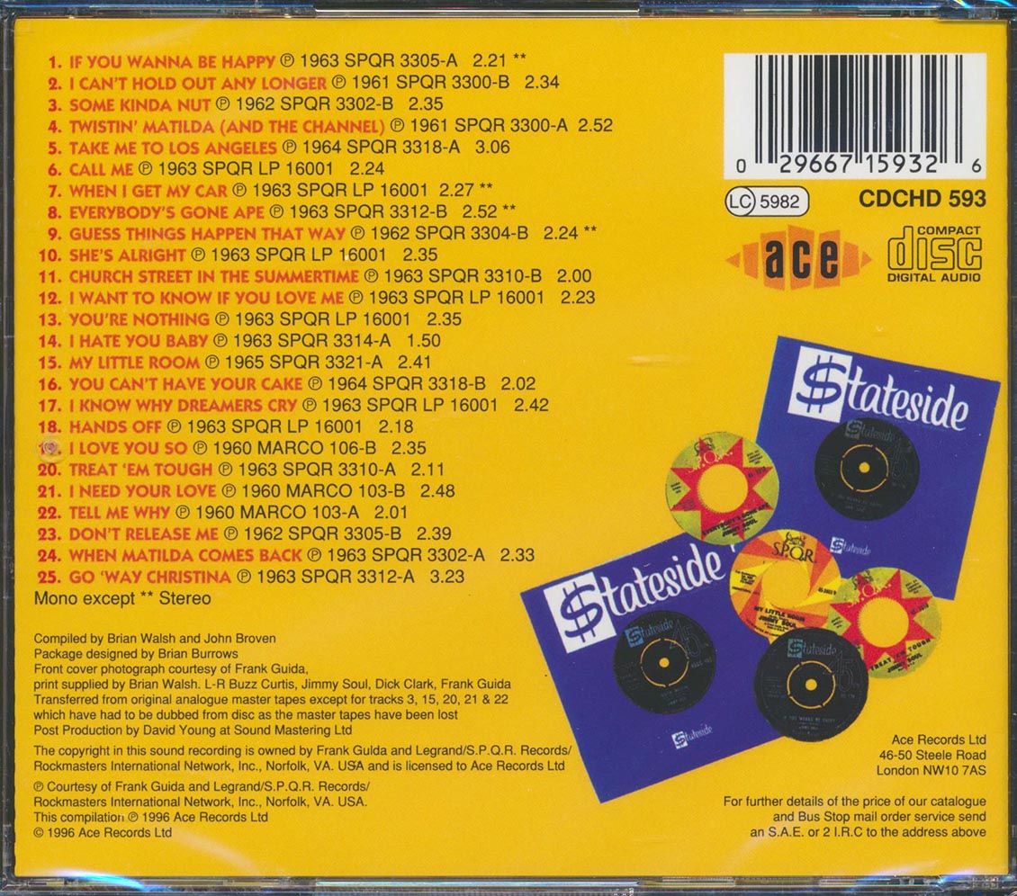 Jimmy Soul - The Very Best Of: If You Wanna Be Happy (25 tracks) Music CD