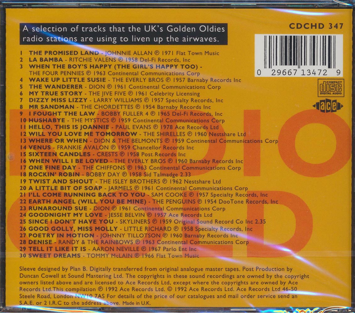 Various - Radio Gold (30 tracks) Music CD