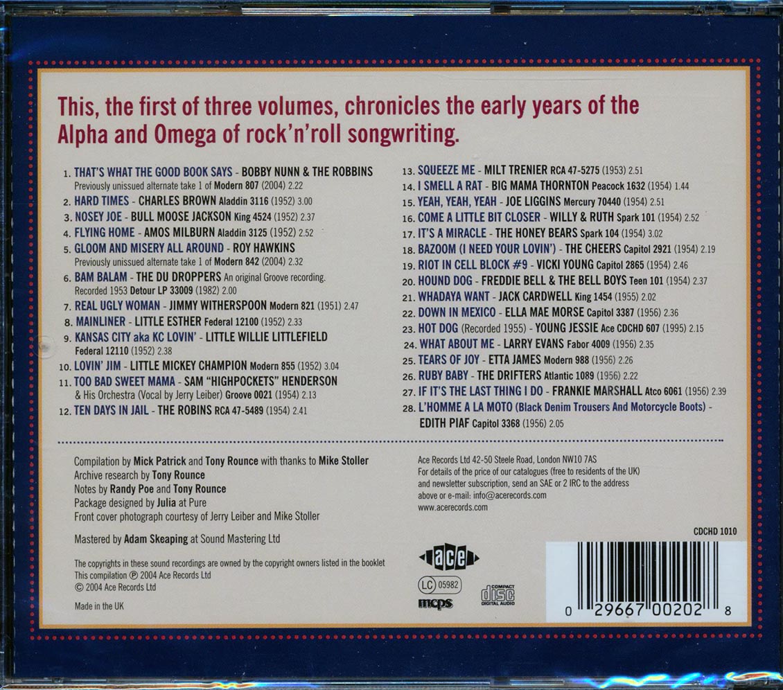 Various - The Leiber & Stroller Story (28 tracks) Music CD