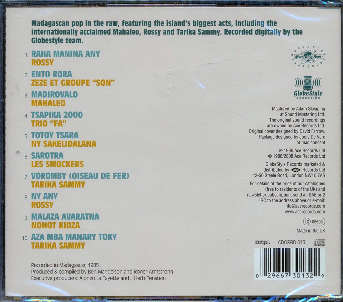 Various - Madagasikara 2: Current Popular Music Of Madagascar Music CD