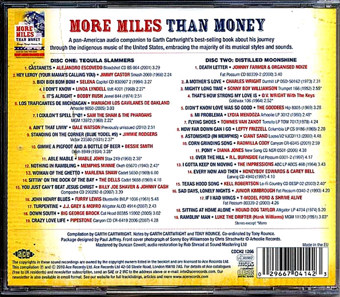 Various - More Miles Than Money: The Soundtrack To Garth Cartwright's Book (38 tracks) (2xCD) Music CD