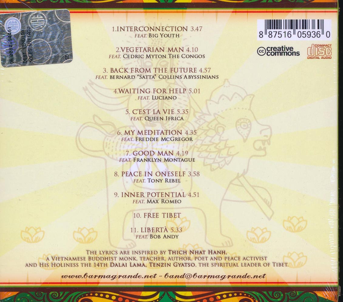 BarmaGrande, Cedric Myton, Bernard Collins, Queen Ifrica, Etc. - BarmaGrande Presents Liberta Music CD