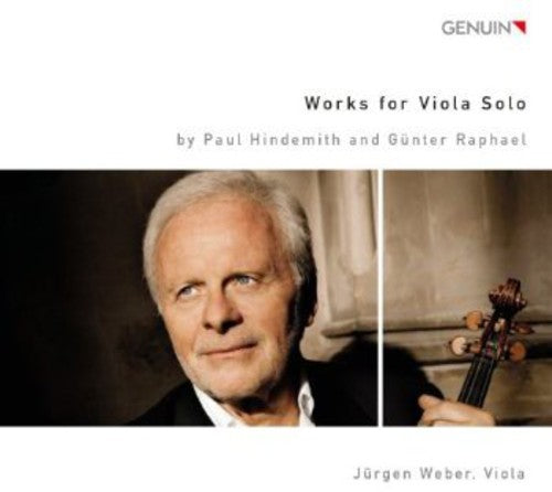 the album cover for Jurgen Weber - Works for Viola Solo
