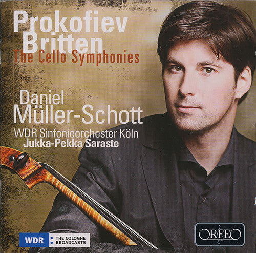 the album cover for Prokofiev / Mueller-Schott / Saraste - Cello Symphonies