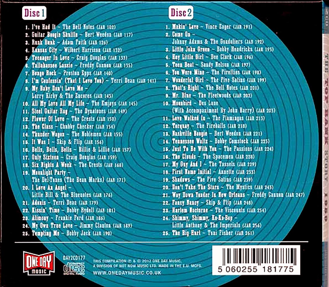 Various - The Top Rank Story 1959 (50 tracks) (2xCD) (deluxe 3-fold digipak) Music CD