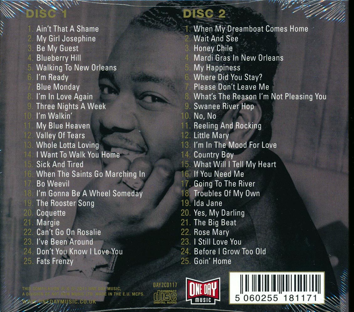 Fats Domino - Greatest Hits (50 tracks) (2xCD) (deluxe 3-fold digipak) Music CD