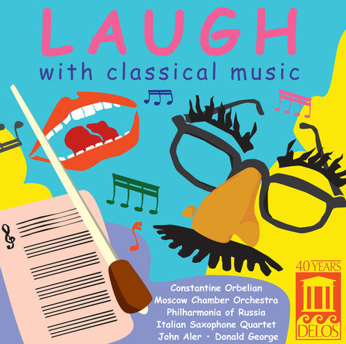 the album cover for Vieuxtemps / Orbelian / Moscow Chamber Orchestra - Laugh with Classical Music