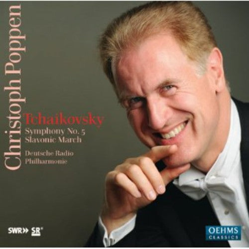 the album cover for Christoph Poppen - Symphony No 5 / Slavonic March