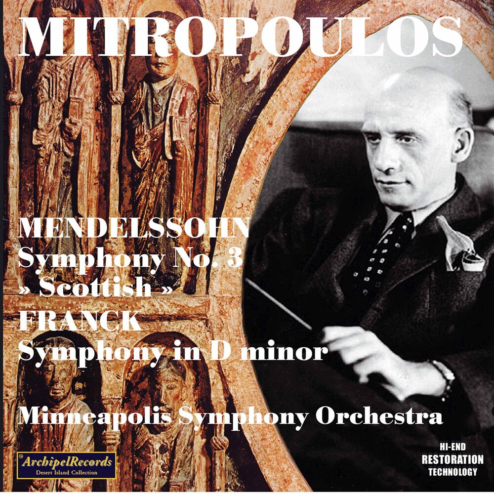 the album cover for Mendelssohn / Mitropolous - Sinfonie 3 Franck Sinfonie