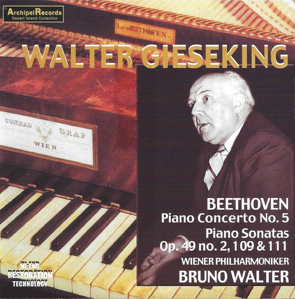 the album cover for WALTER GIESEKING - Klavierkonzert 5 Wiener