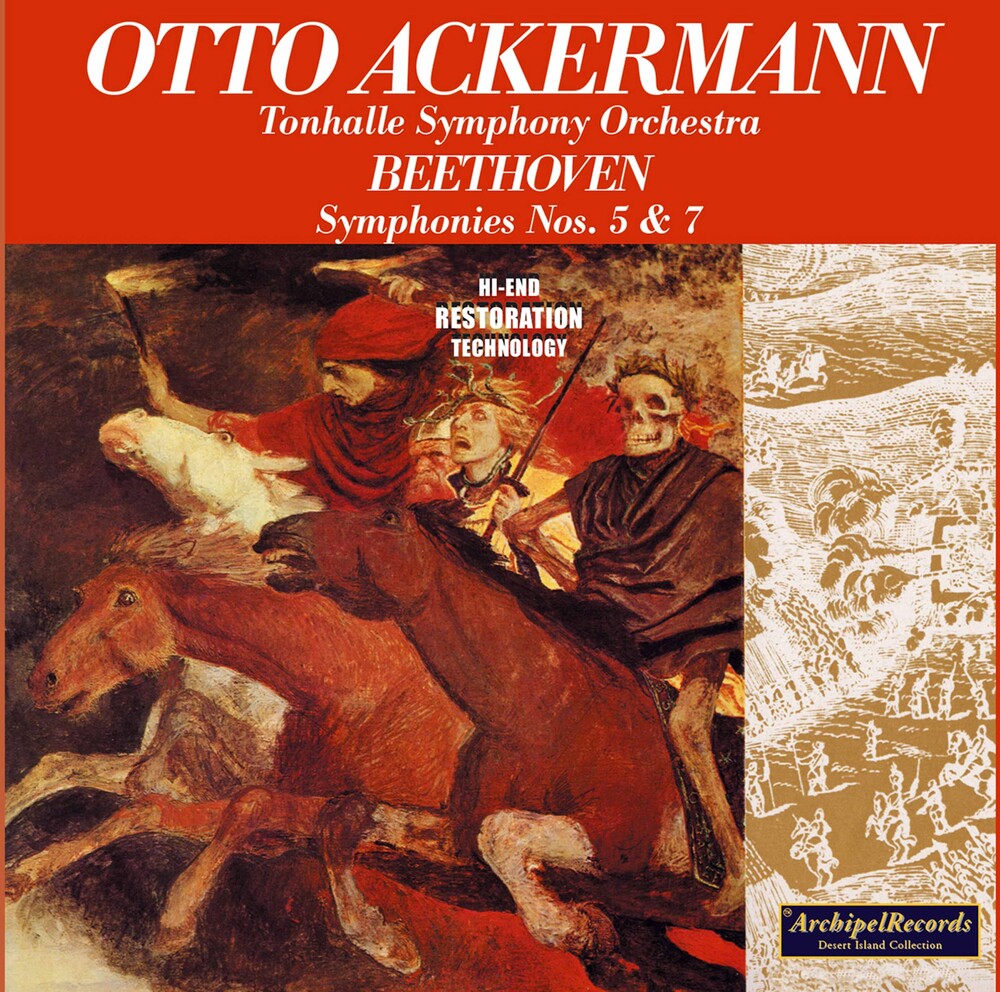 the album cover for Otto Ackermann - Sinfonie 5 & 7 / Tonhalle