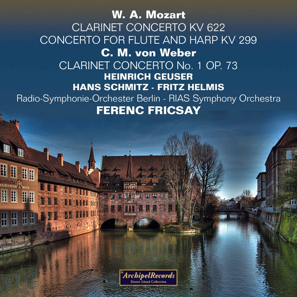 the album cover for Radio Symphonie Orchester Berlin - Klarinettenkonzert Flotenkonz