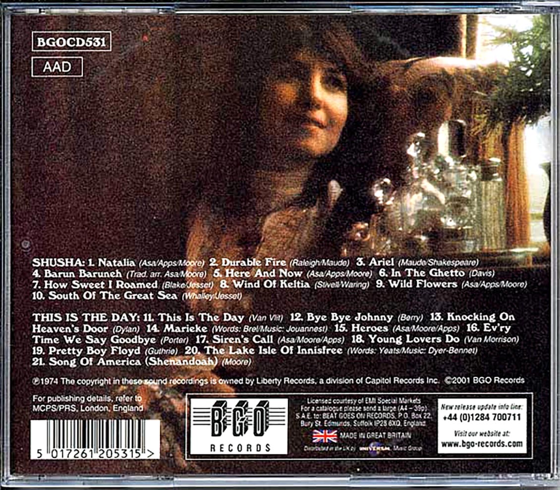 Shusha - Shusha + This Is The Day (2 albums on 1 CD) (21 tracks) (remastered) Music CD