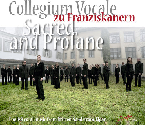 the album cover for Britten / Collegium Vocale Zu Franziskanern - Sacred & Profane