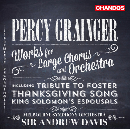 the album cover for Sir Andrew Davis - Works for Large Chorus & Orchestra
