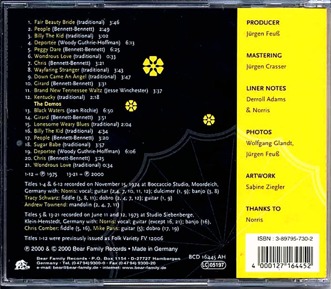 Norris - People (21 tracks) Music CD