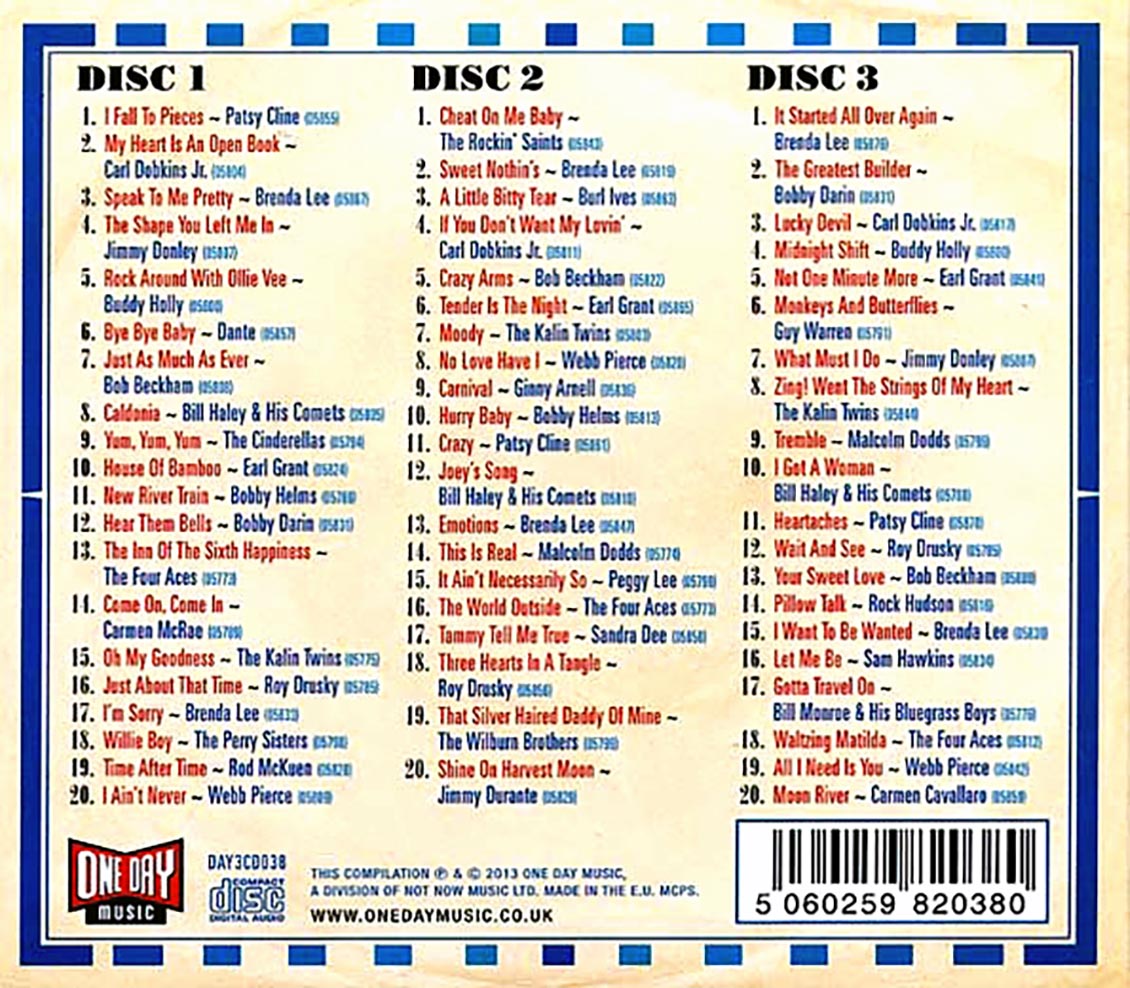 Various - I Fall To Pieces: Gems From The Brunswick UK Vaults 1959-1962 (60 tracks) (3xCD) (deluxe 3-fold digipak) Music CD
