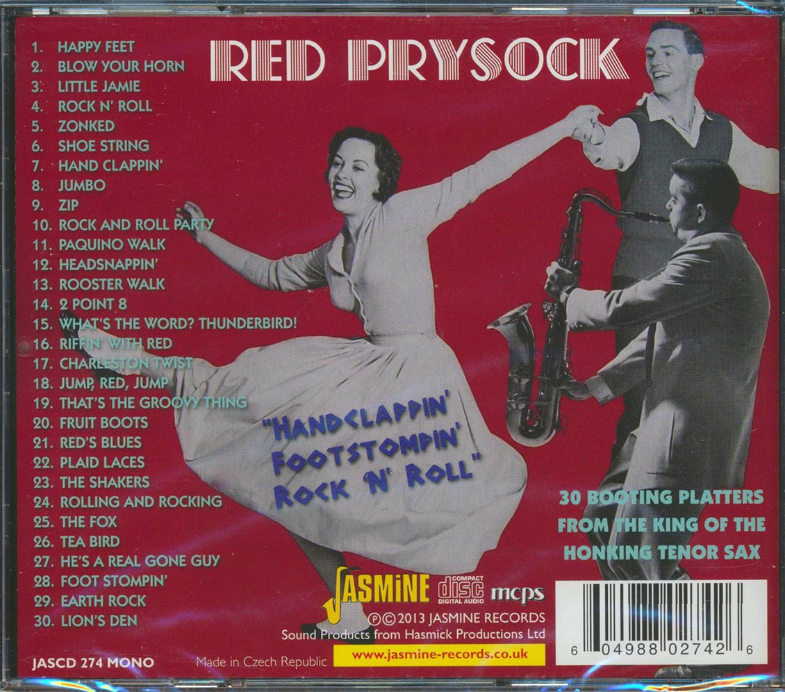 Red Prysock - Handclappin', Footstompin', Rock 'N' Roll: 30 Booting Platters From The King Of The Honking Tenor Sax (30 tracks) Music CD