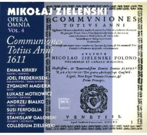 the album cover for Collegium Zielenski - Polish Early Music: Zielenski Opera Omnia 4