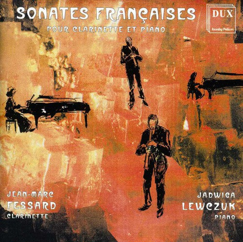 the album cover for Saint-Saens / Koechlin / Fessard / Lewczuk - Sonates Francaises Pour Clarinette Et Piano