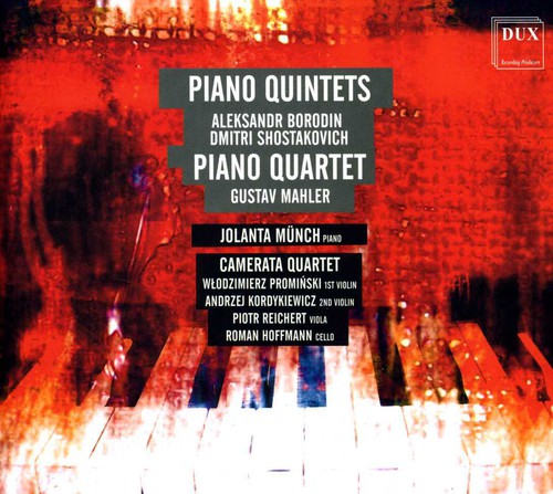 the album cover for Borodin / Mahler / Kwartet Camerata / Munch - Piano Quintets / Piano Quintet