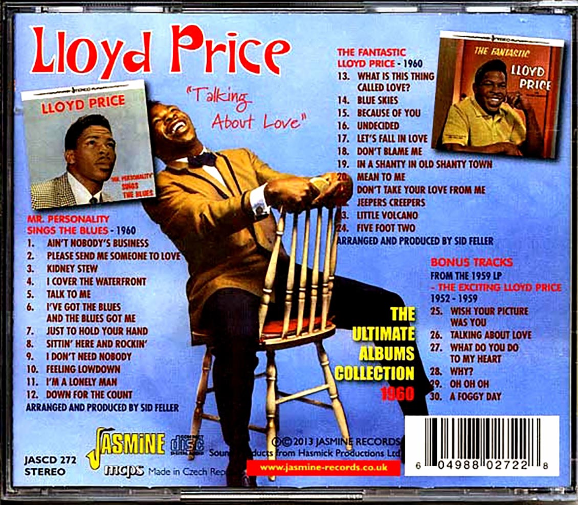 Lloyd Price - Talking About Love: The Ultimate Albums Collection 1960 (30 tracks) Music CD