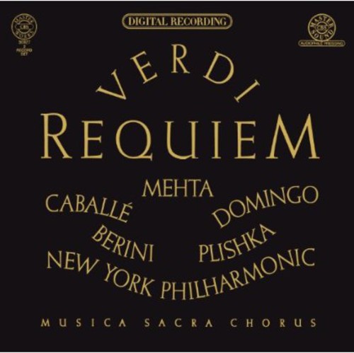 the album cover for Verdi / Caballe / Domingo / New York Phil / Mehta - Verdi: Requiem