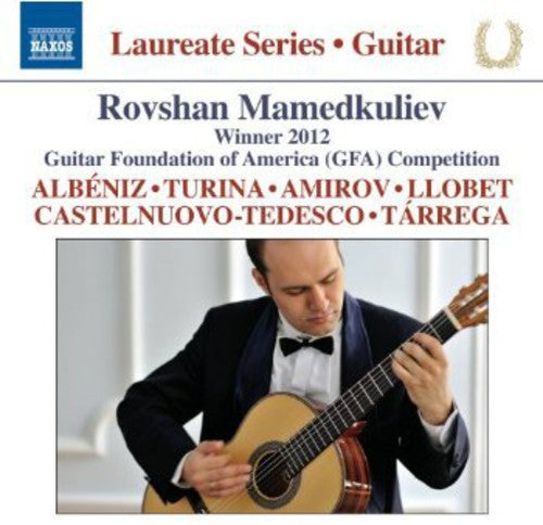 the album cover for Rovshan Mamedkuliev - Guitar Laureate Series: Royshan Mamedkuliev