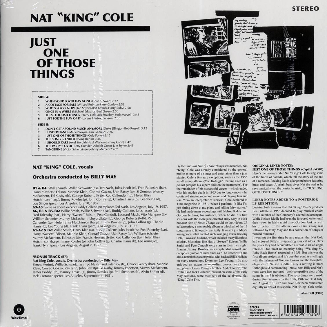 Nat King Cole - Just One Of Those Things (+4 bonus tracks) (ltd. ed.) (180g) (remastered) Vinyl Record