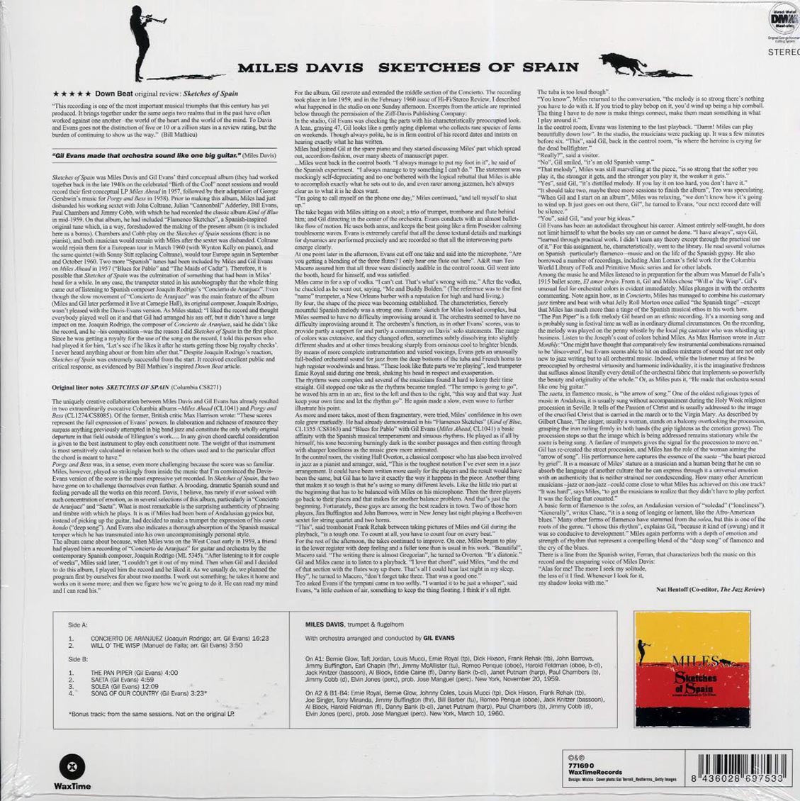 Miles Davis - Sketches Of Spain (+bonus track) (ltd. ed.) (180g) Vinyl Record