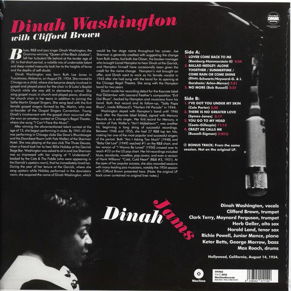 Dinah Washington - Dinah Jams (ltd. ed.) (180g) (remastered) Vinyl Record