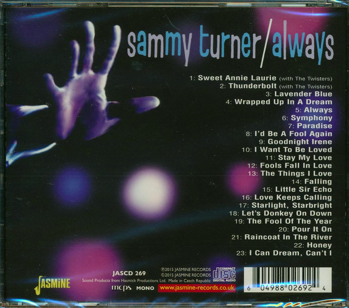 Sammy Turner - Always (23 tracks) Music CD