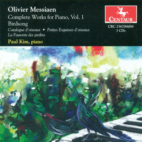 the album cover for Messiaen / Kim - Complete Works for Piano 1