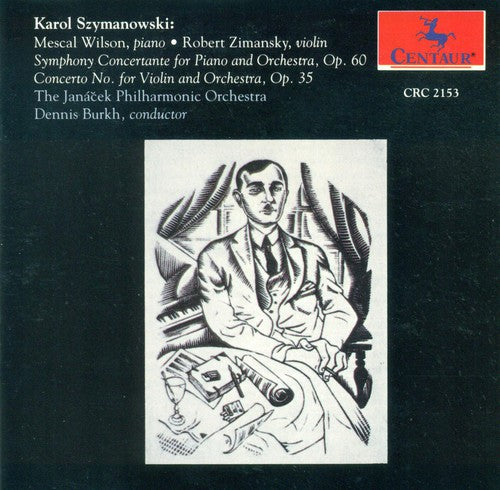the album cover for Karol Szymanowski - Symphony Concertante