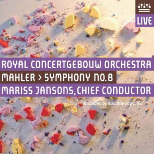 the album cover for Mahler / Brewer / Espada / Blythe / Jansons - Symphony 8