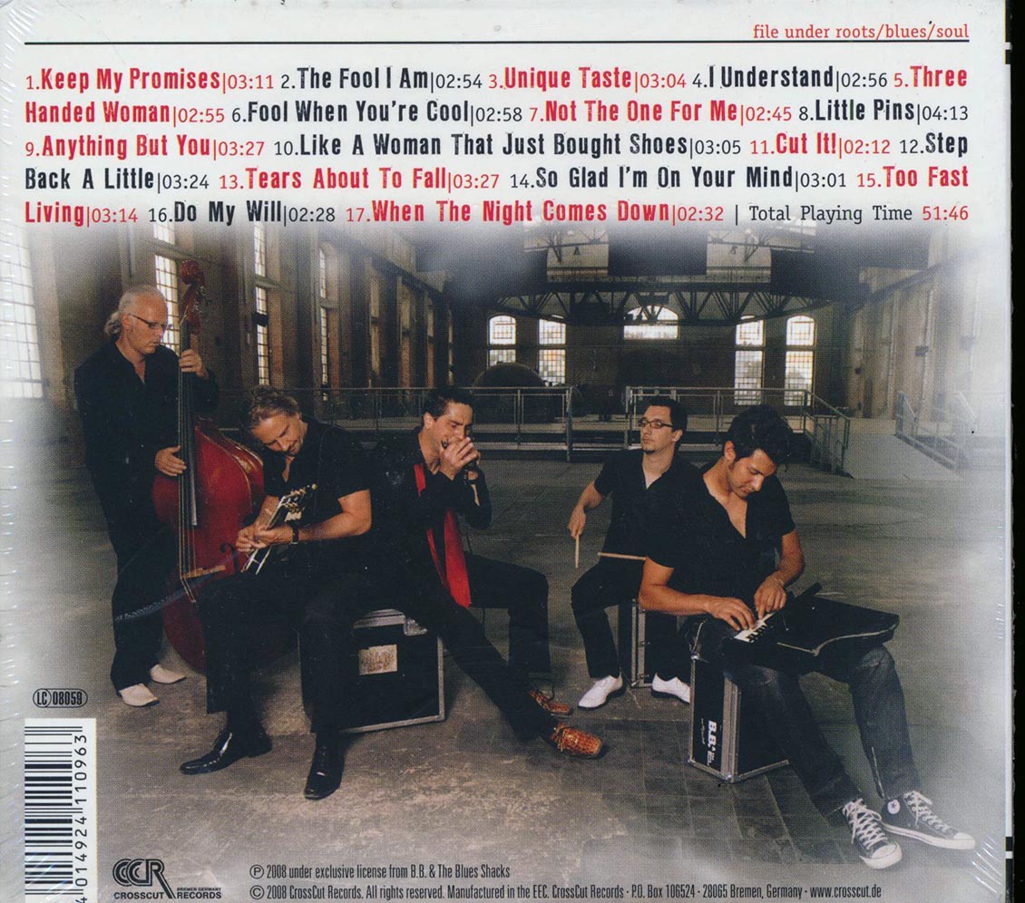 BB & The Blues Shacks Unique Taste Music CD