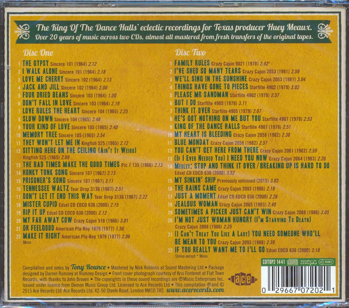 Warren Storm - The Bad Times Make The Good Times: Classic Texas Recordings 1964-1986 (44 tracks) (2xCD) Music CD