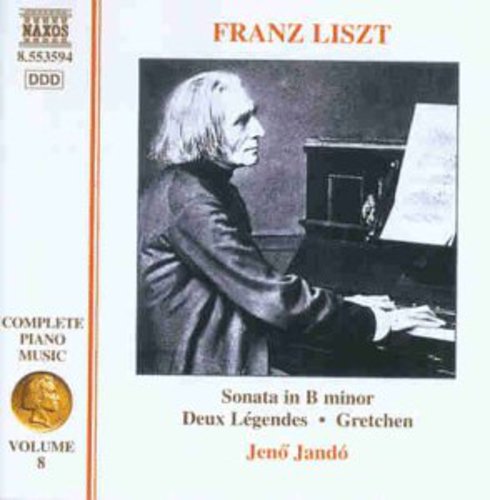 the album cover for Jenő Jandó - Complete Piano Music 8