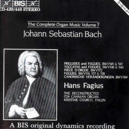 Bach / Fagius - Organ Works 7 - Music CD