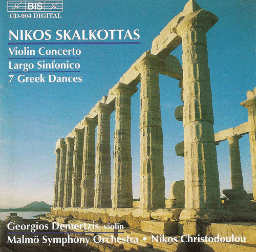 the album cover for Georgios Demertzis - Orch Works: V Cto; Largo; 7 Greek Dances; Etc