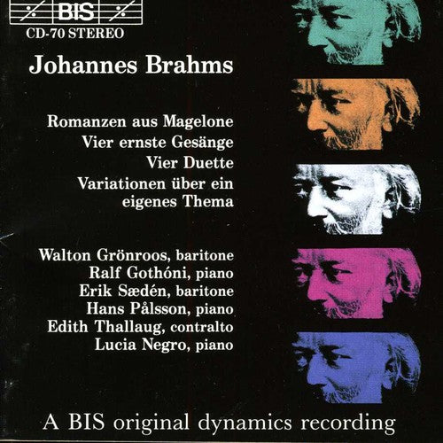 Brahms / Saeden / Thallaug / Palsson / Negro - Songs From Magelone - Music CD