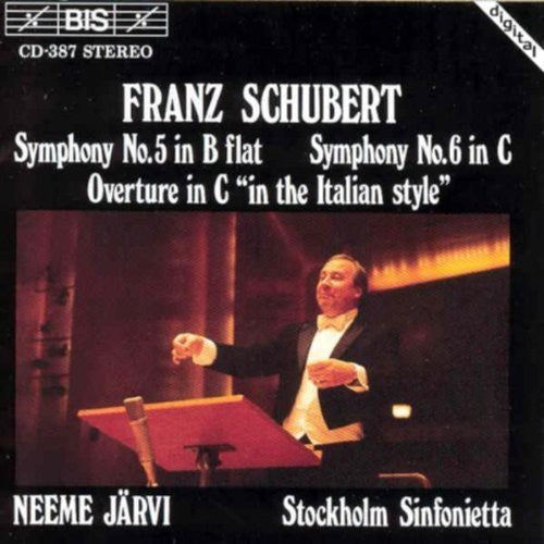 the album cover for Neeme Järvi - Symphonies 5 & 6 / Overture in Italian Style
