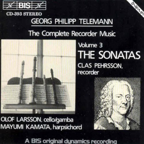 Telemann / Pehrsson - Complete Recorder Sonatas - Music CD