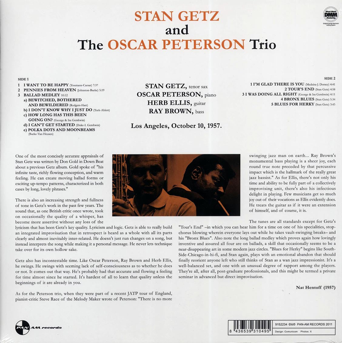 Stan Getz & Oscar Peterson Trio - Stan Getz & Oscar Peterson Trio (ltd. ed.) (180g) Vinyl Record
