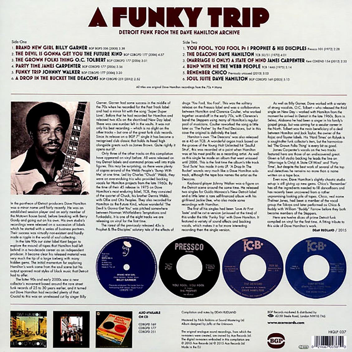 Various - A Funky Trip: Detroit Funk From The Dave Hamilton Archive (180g) Vinyl Record