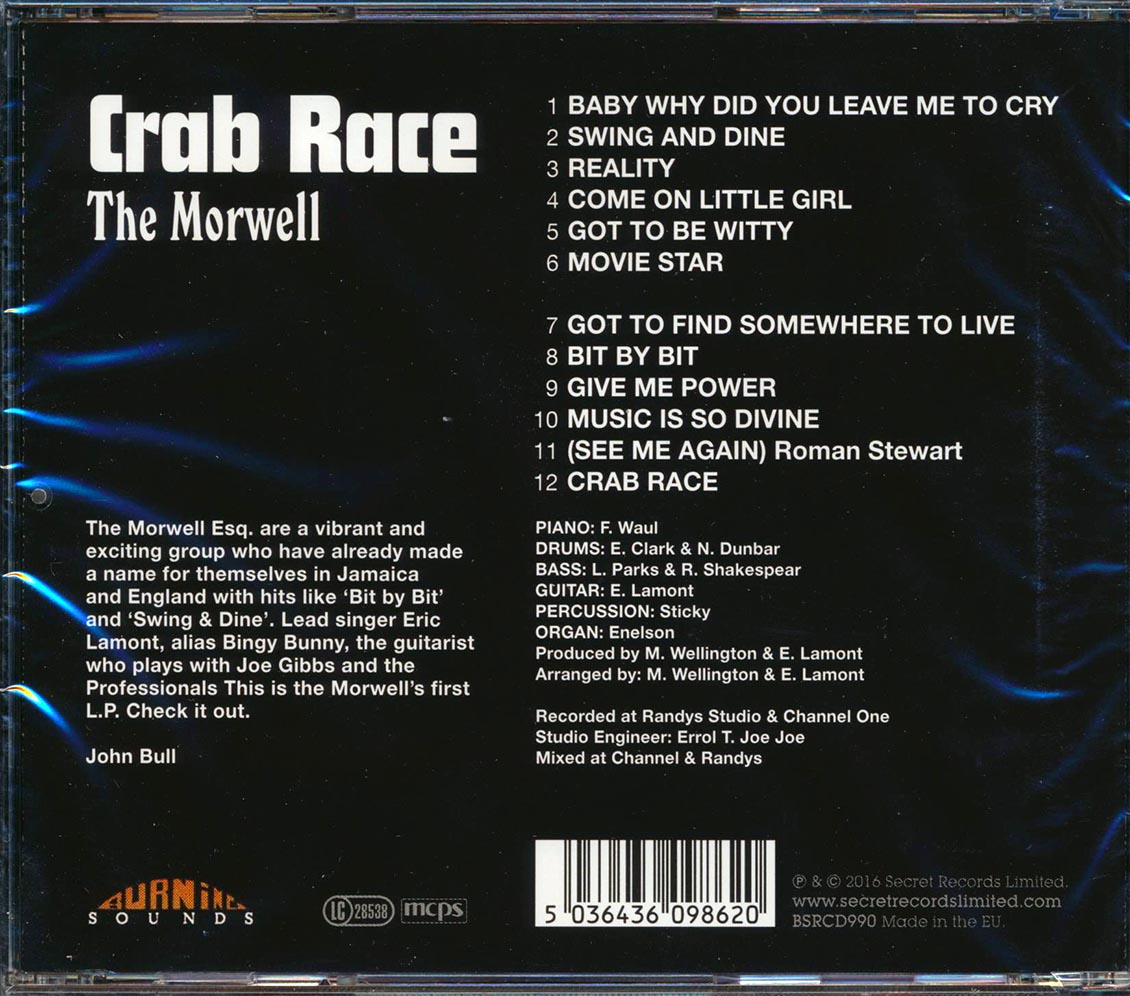 Morwells - Crab Race Music CD