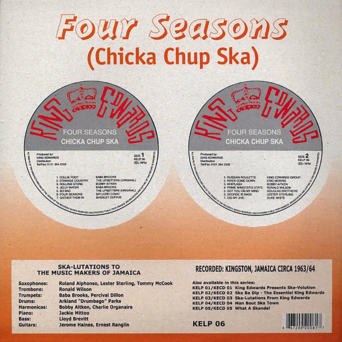 Baba Brooks, The Upsetters, Bobby Aitken, Etc. - Four Seasons: Chicka Chup Ska Vinyl Record