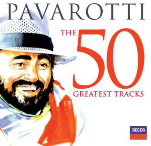 the album cover for Luciano Pavarotti - 50 Greatest Tracks