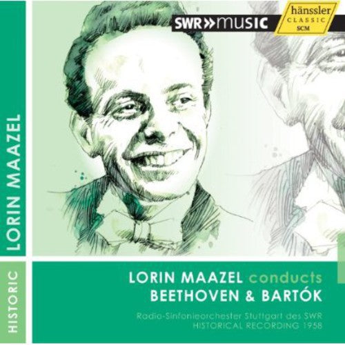the album cover for Lorin Maazel - Lorin Maazel Conducts Beethoven & Bartok