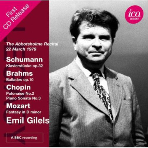 the album cover for Schumann / Emil Gilels - Legacy: Gilels Abbotsholme Recital